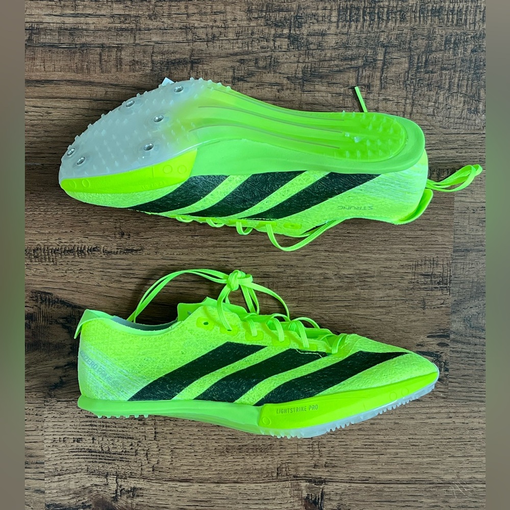 Adidas Adizero Prime SP 3 Strung ‘Lucid Lemon Black’ (size mens 8.5/wmns 9.5)